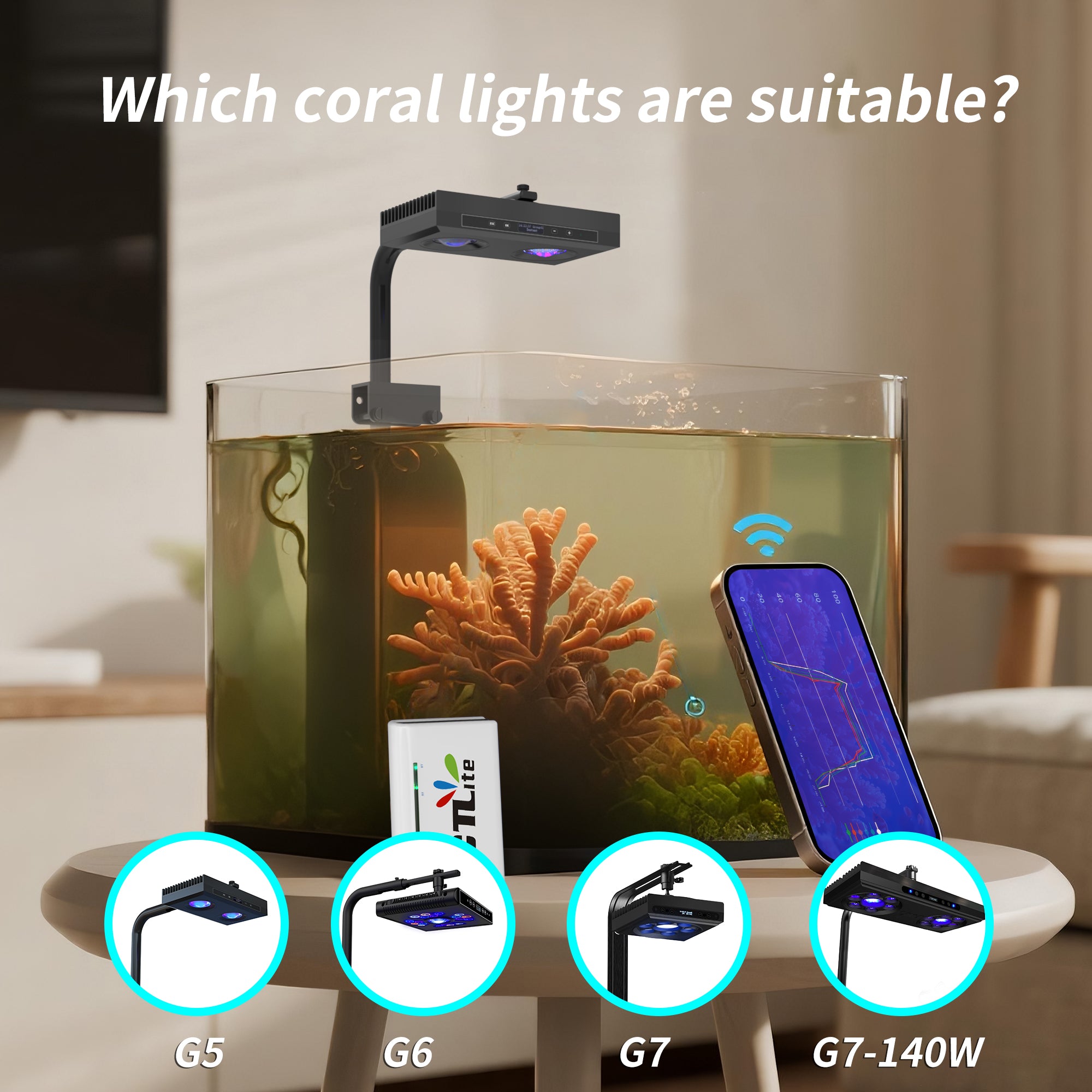 CTLite LED aquarium light bluetooth controller
