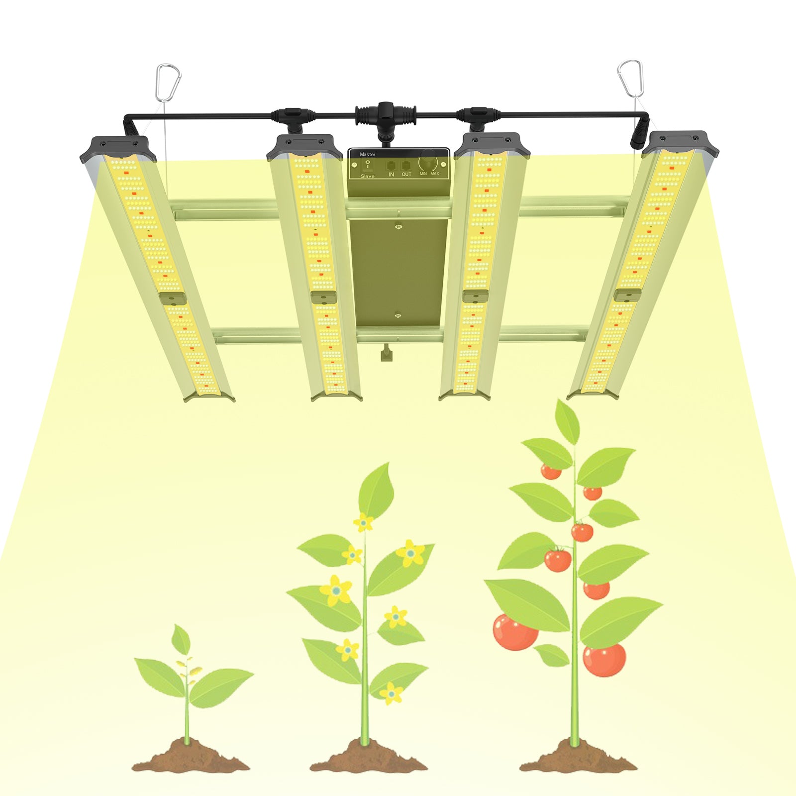 CTLITE 240W LED Grow Light:QS-4 Full Spectrum For Indoor plants Greenhouse