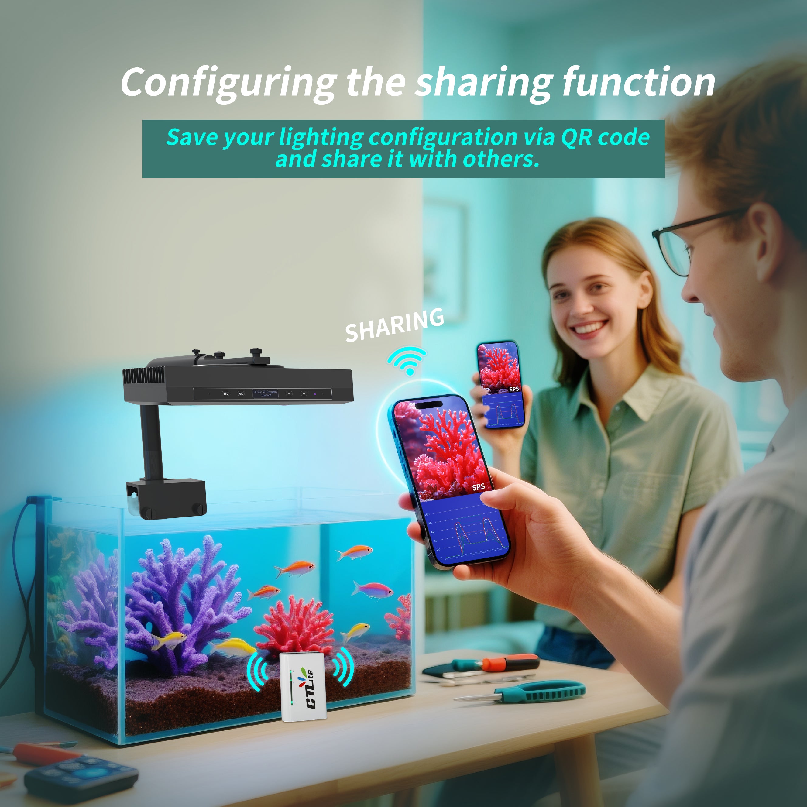 CTLite LED aquarium light bluetooth controller